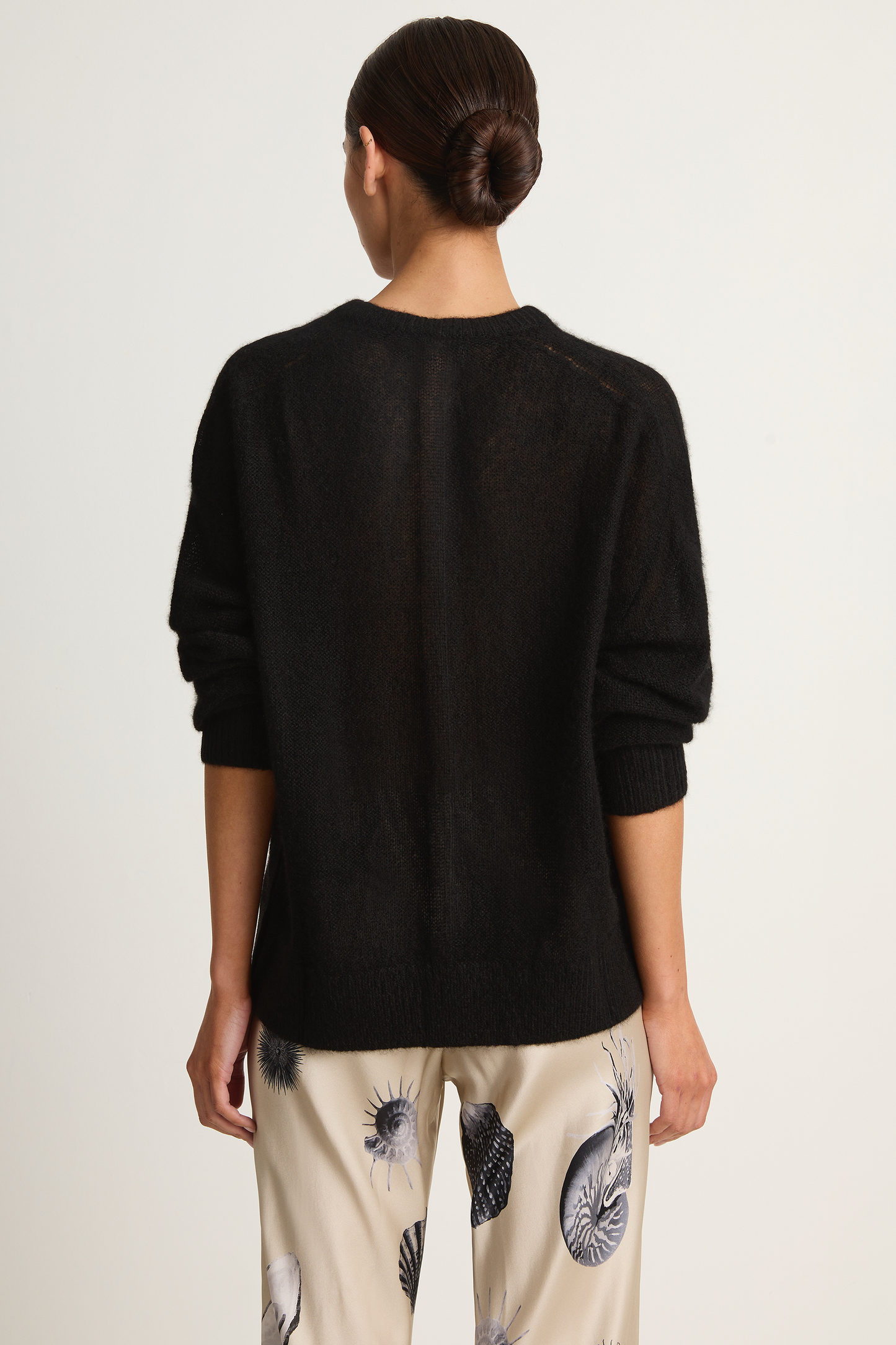 Apiece Apart Softest Tissue Weight Sweater - Black