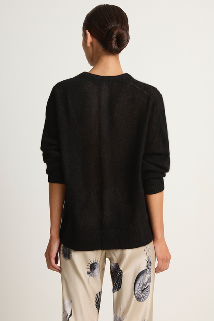 Apiece Apart Softest Tissue Weight Sweater - Black