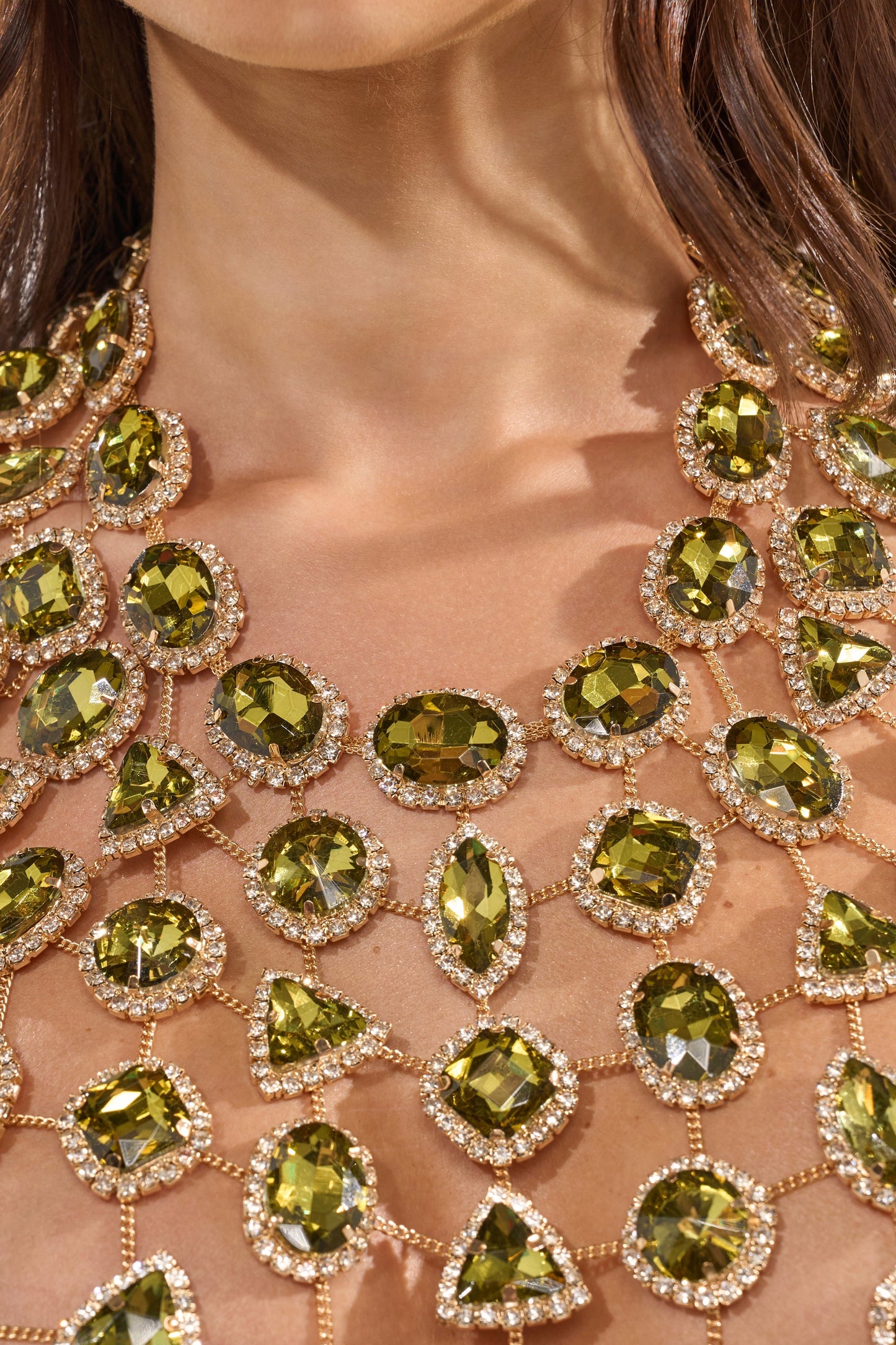 ALL I NEED IS MONEY RHINESTONE CHAIN TOP