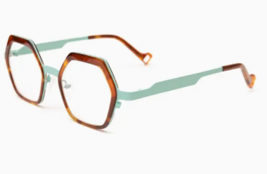 Collins Reading Glasses, Aqua/Havana