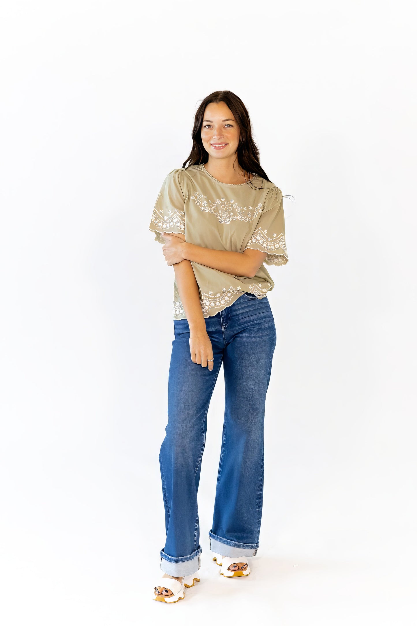 Wren Embroidered Top