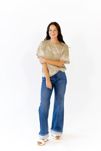 Wren Embroidered Top