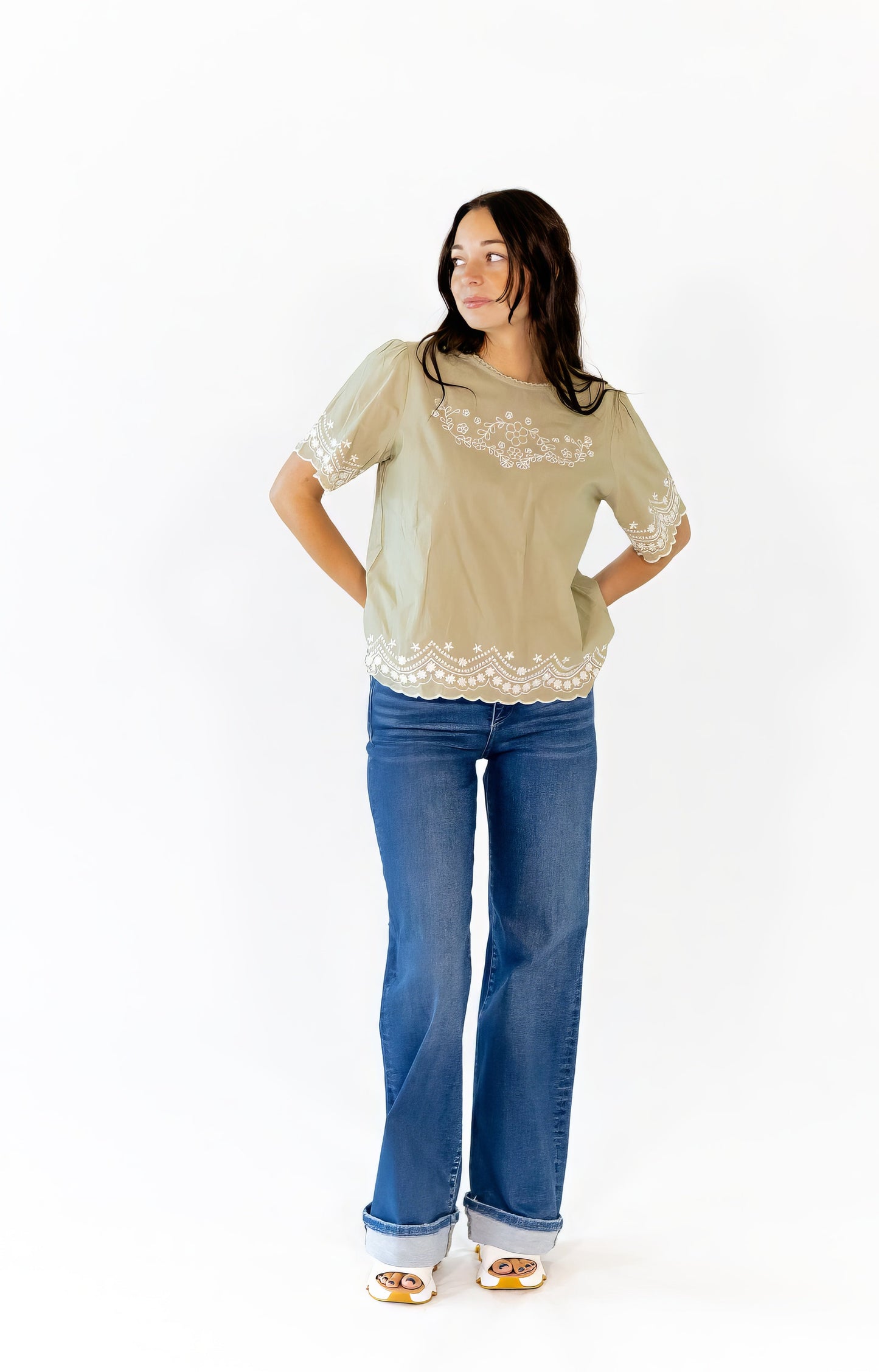 Wren Embroidered Top