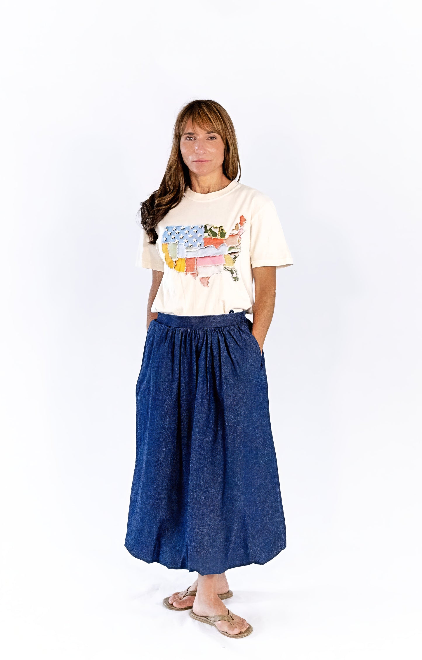 Juniper Denim Bubble Skirt