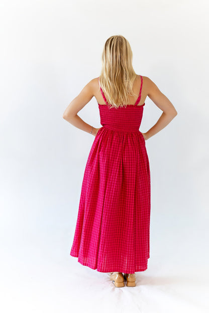 Tomas Sweetheart Gingham Midi