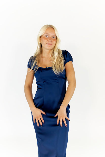 Jay Rose Detail Dress · Navy