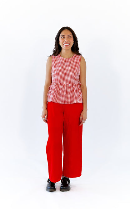 Jenny Linen Tie Waist Pants