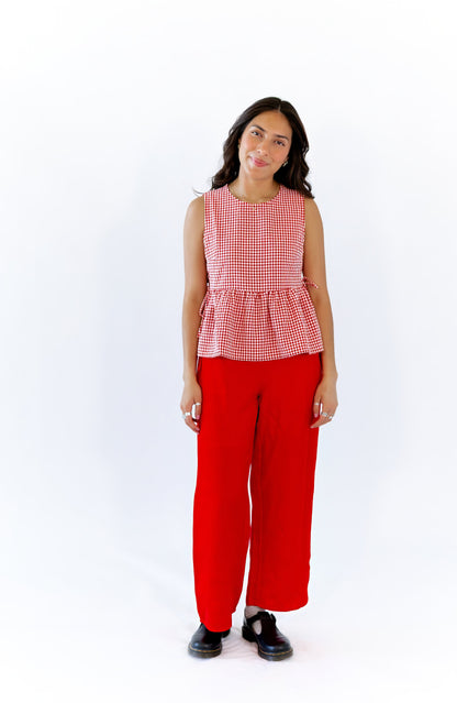 Jenny Linen Tie Waist Pants