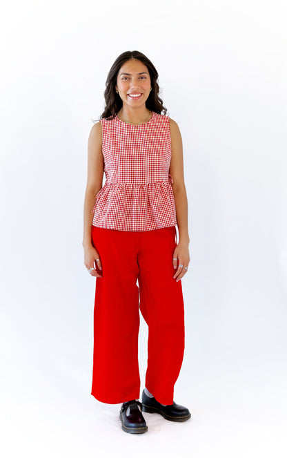 Jenny Linen Tie Waist Pants