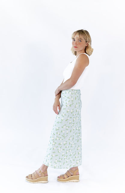 Lily Floral Slip Skirt
