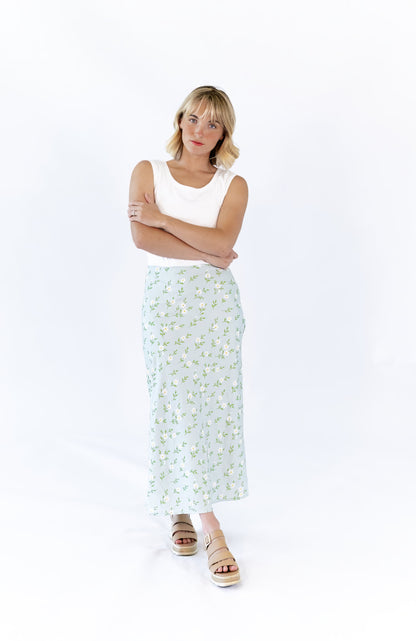 Lily Floral Slip Skirt