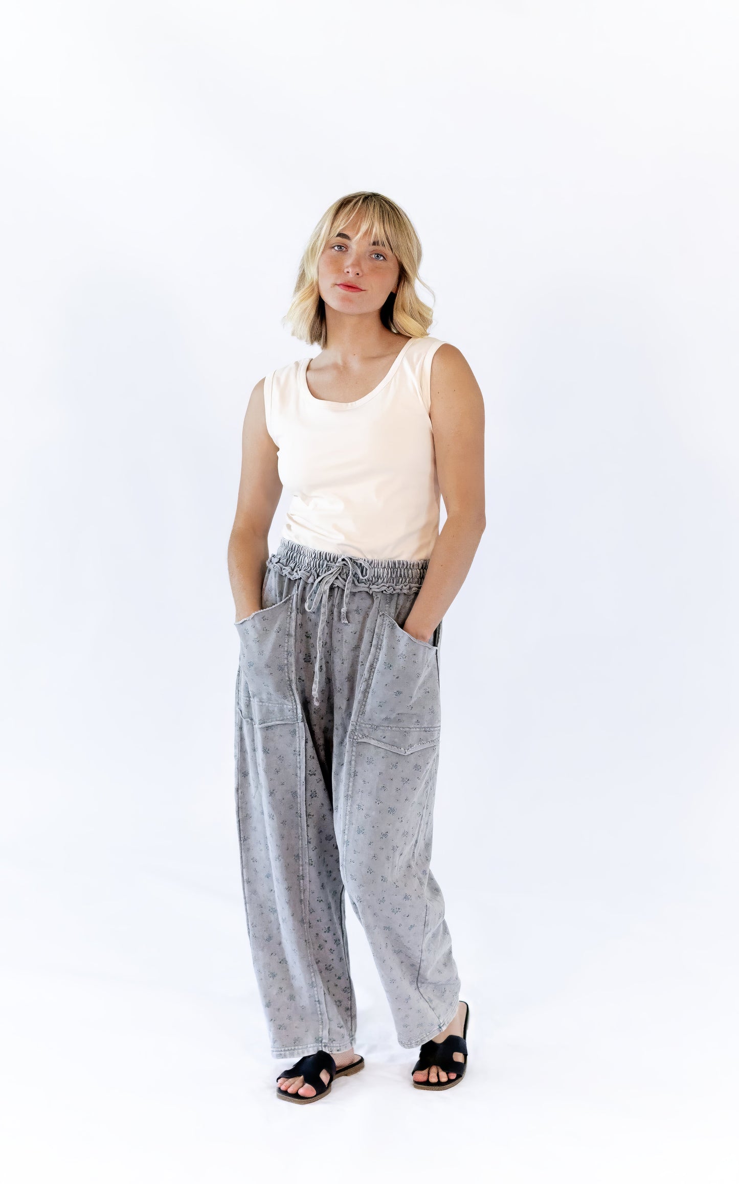 Raven Floral Sweats
