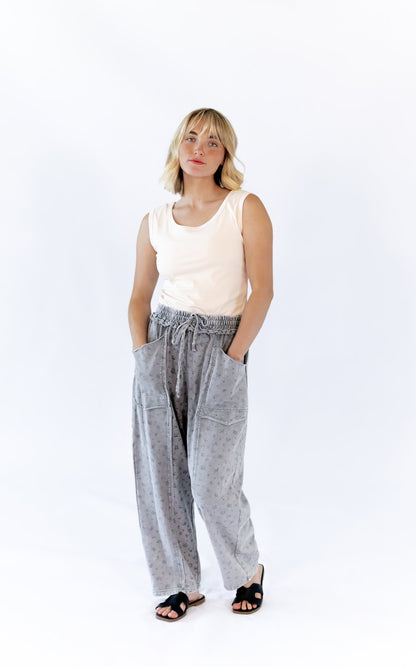 Raven Floral Sweats