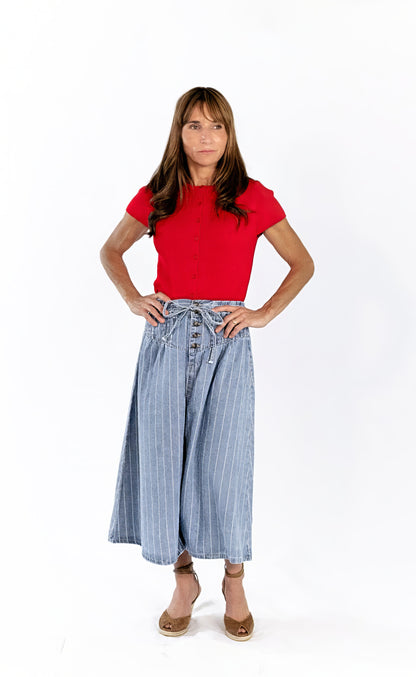 Mara Button Up Top
