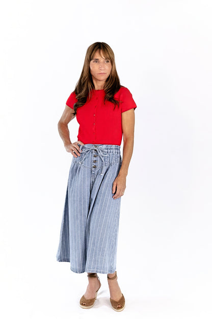 Mara Button Up Top