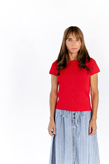 Mara Button Up Top