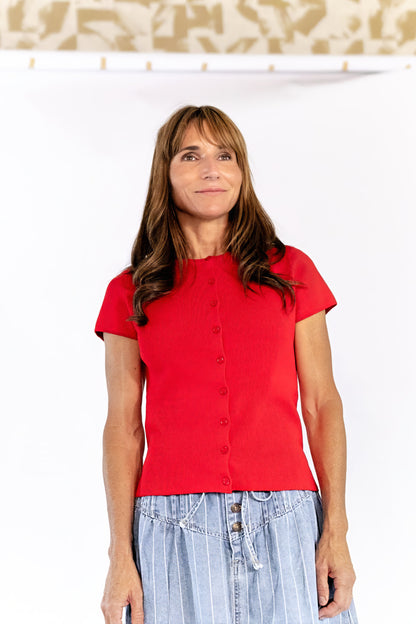 Mara Button Up Top