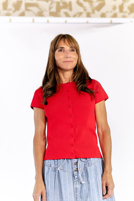 Mara Button Up Top