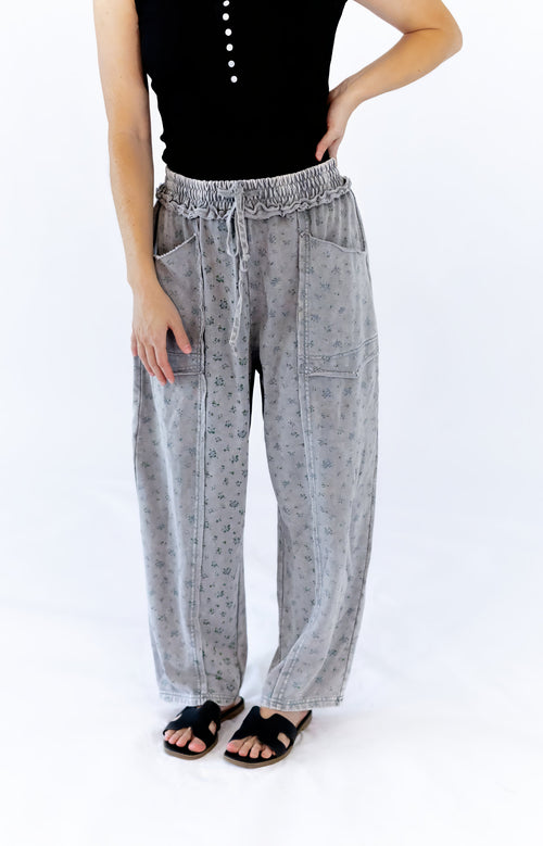 Raven Floral Sweats