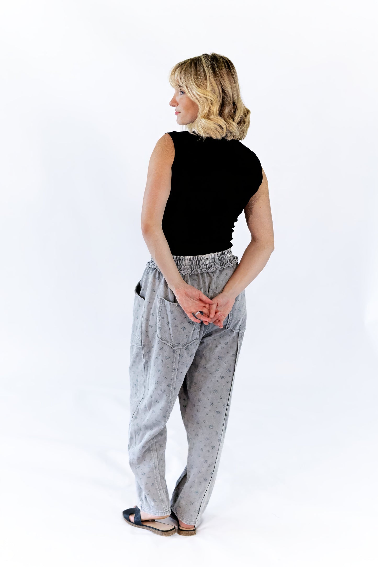 Raven Floral Sweats