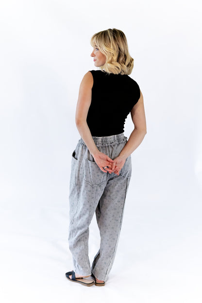 Raven Floral Sweats