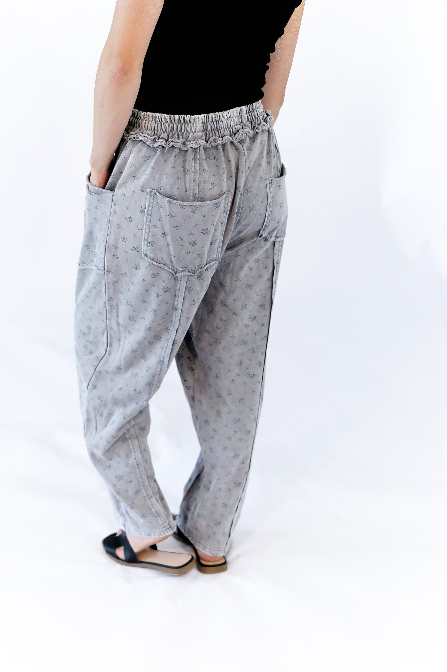 Raven Floral Sweats