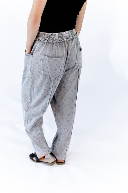 Raven Floral Sweats