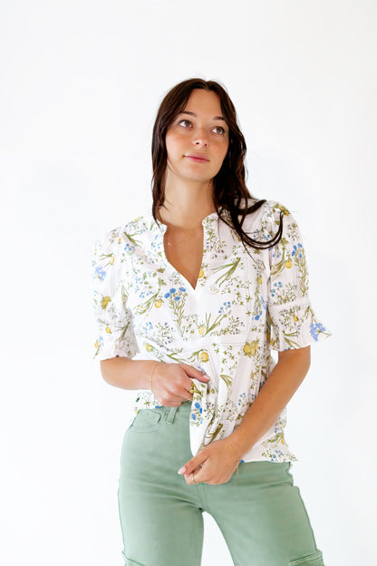 Dowen Floral Print Top ⭐︎ Restocked