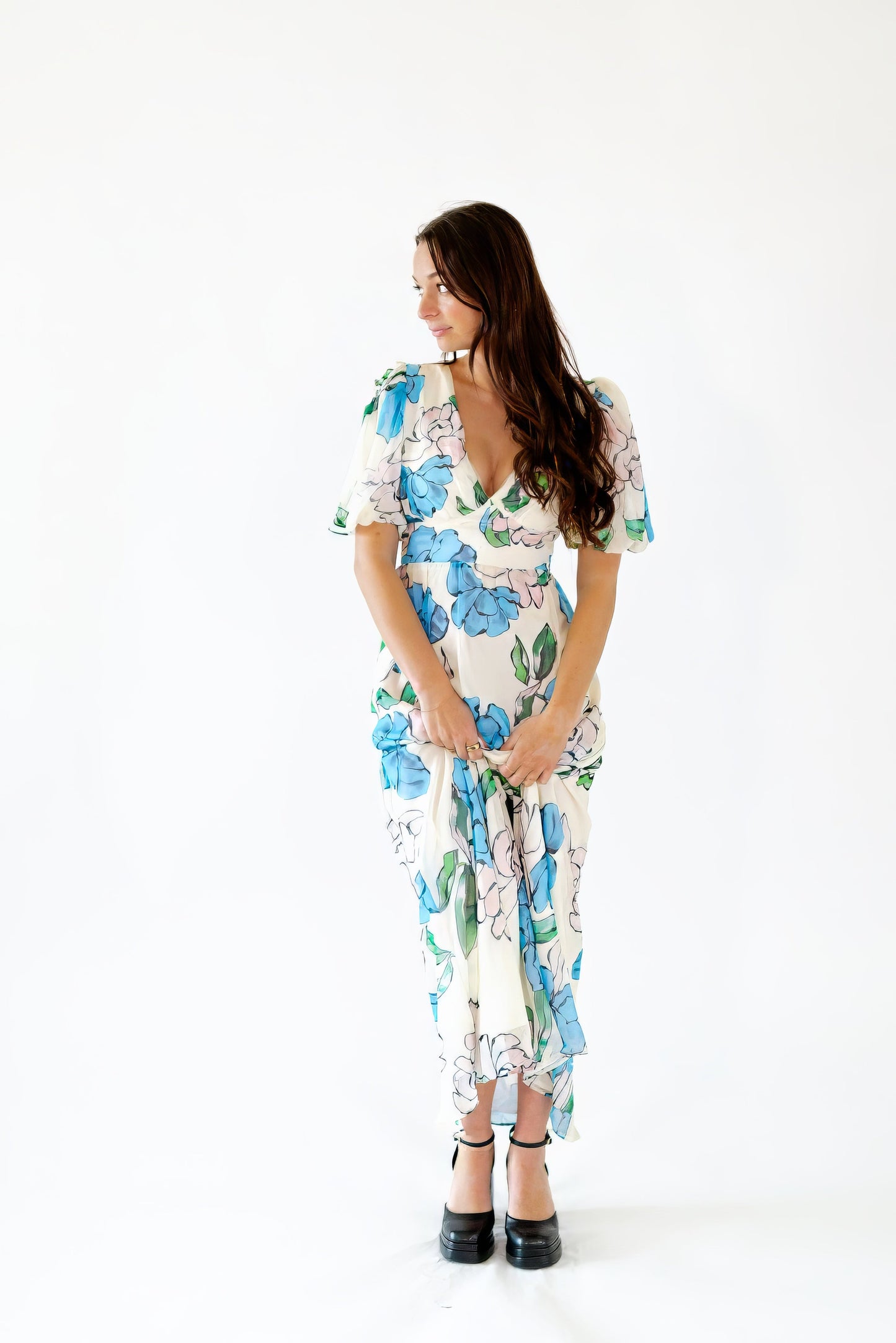 Troy Pastel Floral Dress