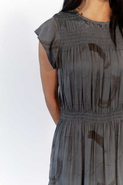 Elena Stroke Detail Midi Dress