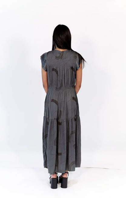Elena Stroke Detail Midi Dress