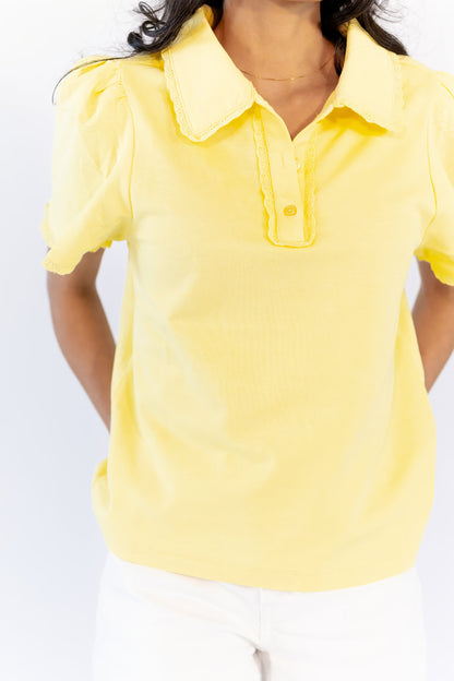 Estie Collared Polo · Yellow  ⭐︎ Restocked