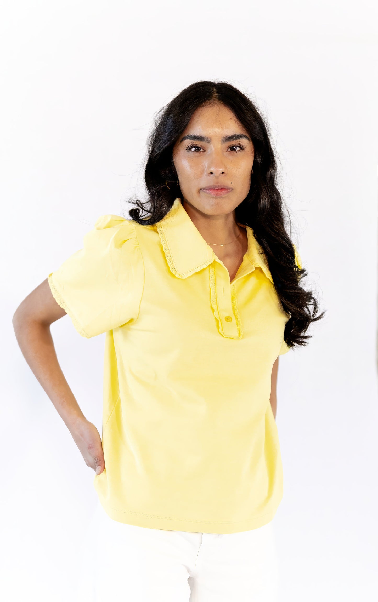 Estie Collared Polo · Yellow  ⭐︎ Restocked