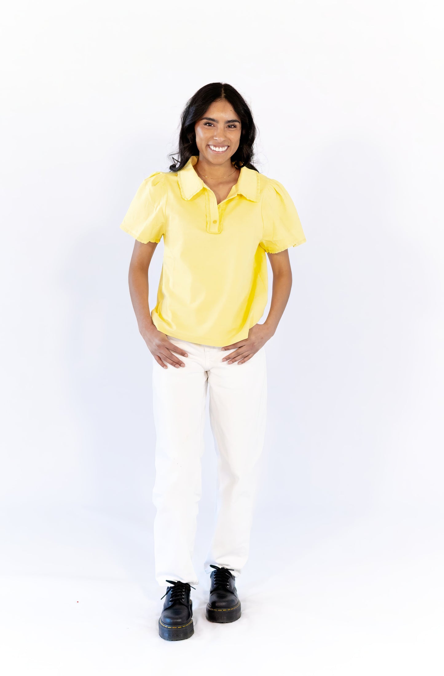 Estie Collared Polo · Yellow  ⭐︎ Restocked