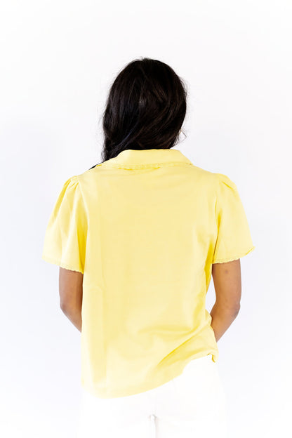 Estie Collared Polo · Yellow  ⭐︎ Restocked