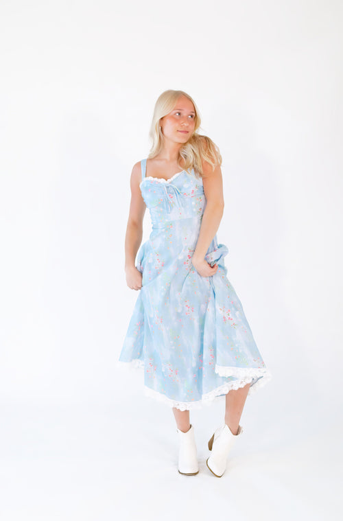 Roxanne Lace Detail Maxi Dress
