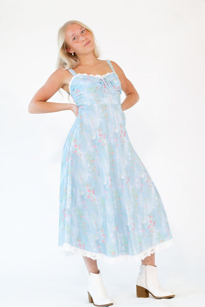 Roxanne Lace Detail Maxi Dress