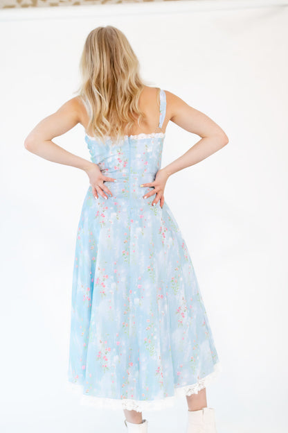 Roxanne Lace Detail Maxi Dress