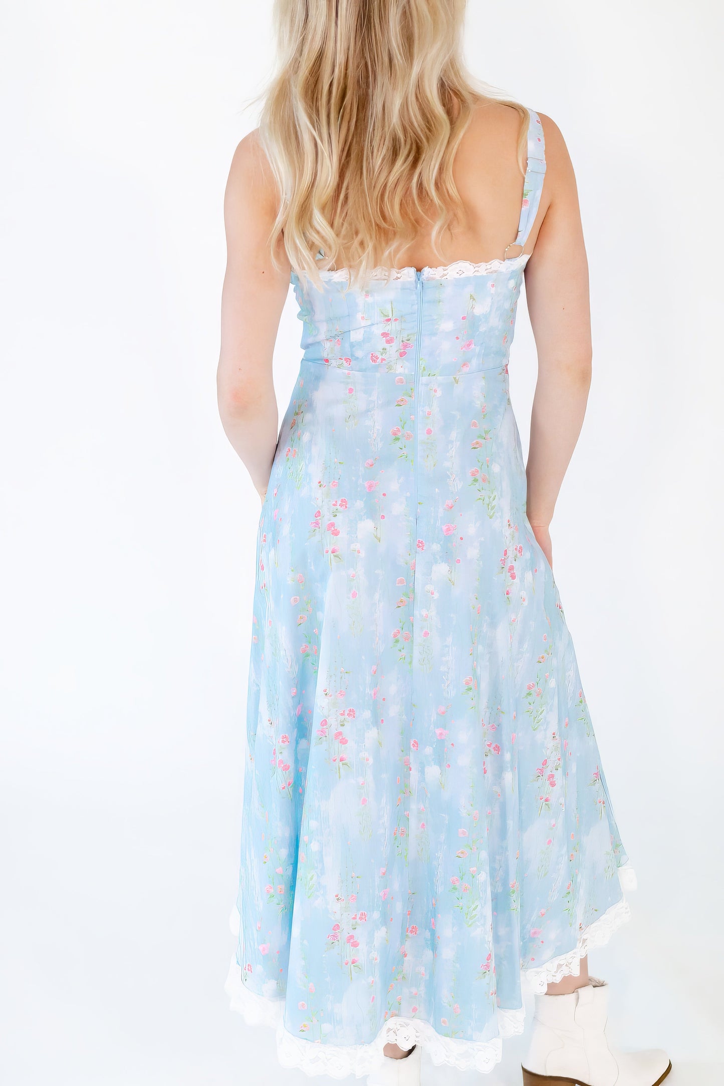 Roxanne Lace Detail Maxi Dress