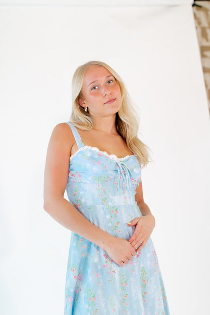 Roxanne Lace Detail Maxi Dress
