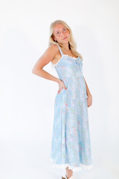 Roxanne Lace Detail Maxi Dress