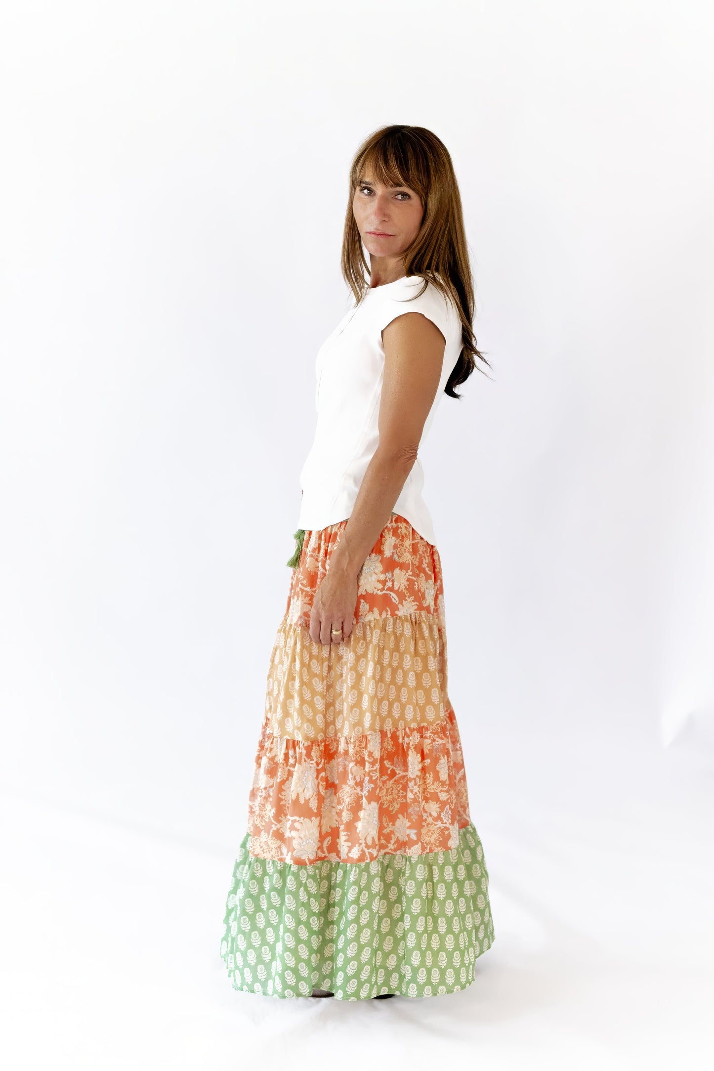 Robbie Tiered Maxi Skirt