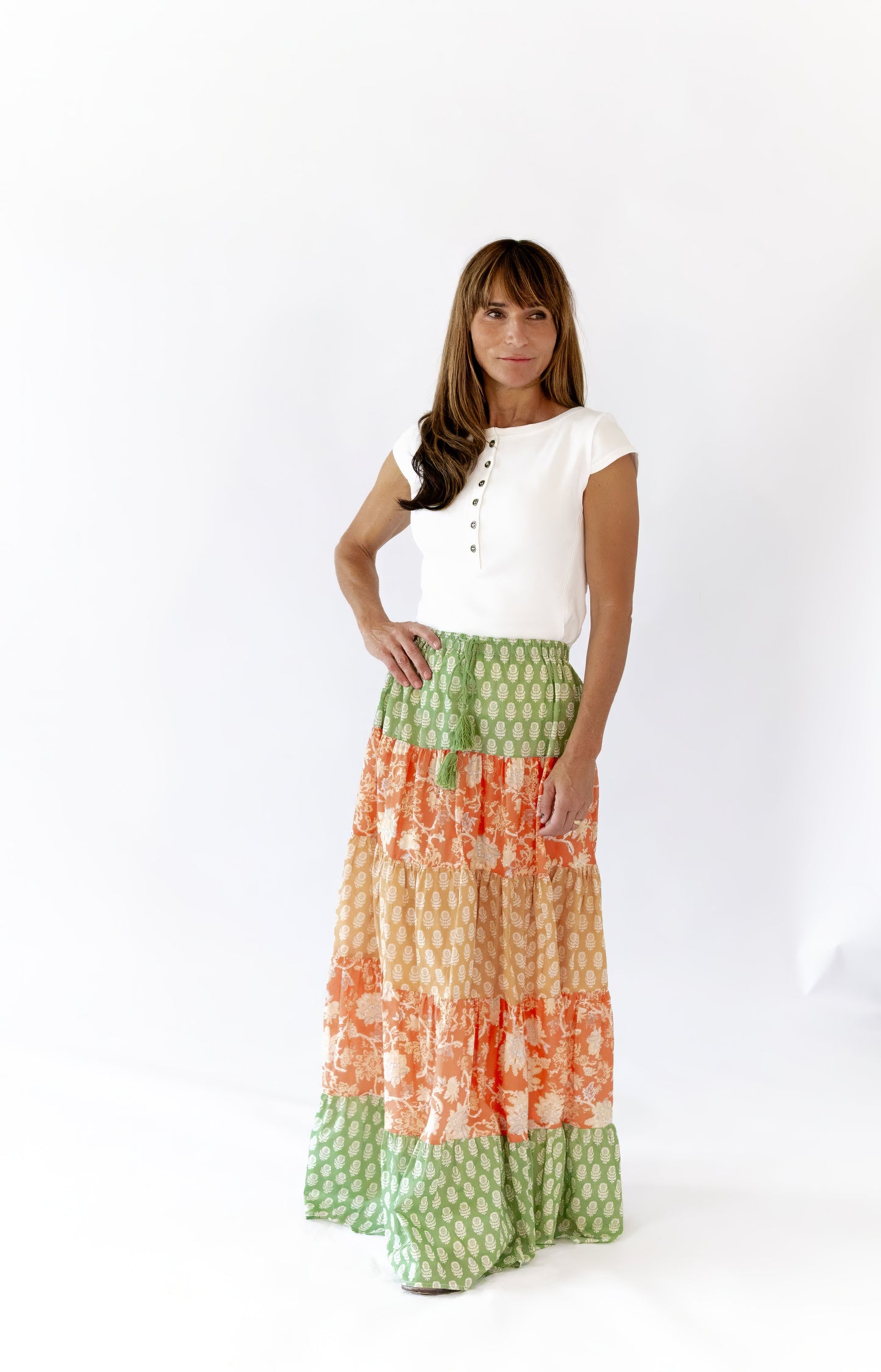Robbie Tiered Maxi Skirt
