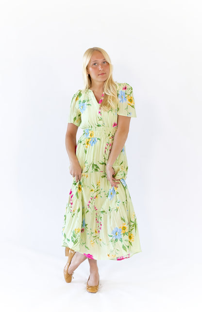 Elaine Floral Midi Dress