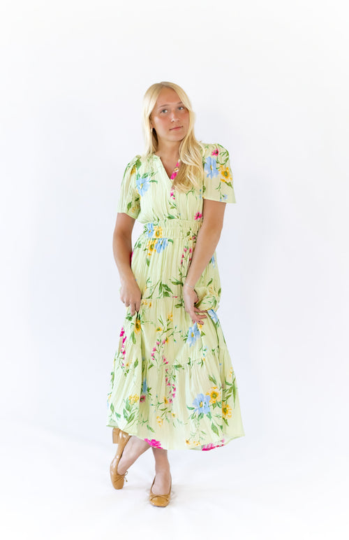 Elaine Floral Midi Dress