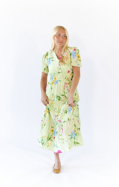Elaine Floral Midi Dress
