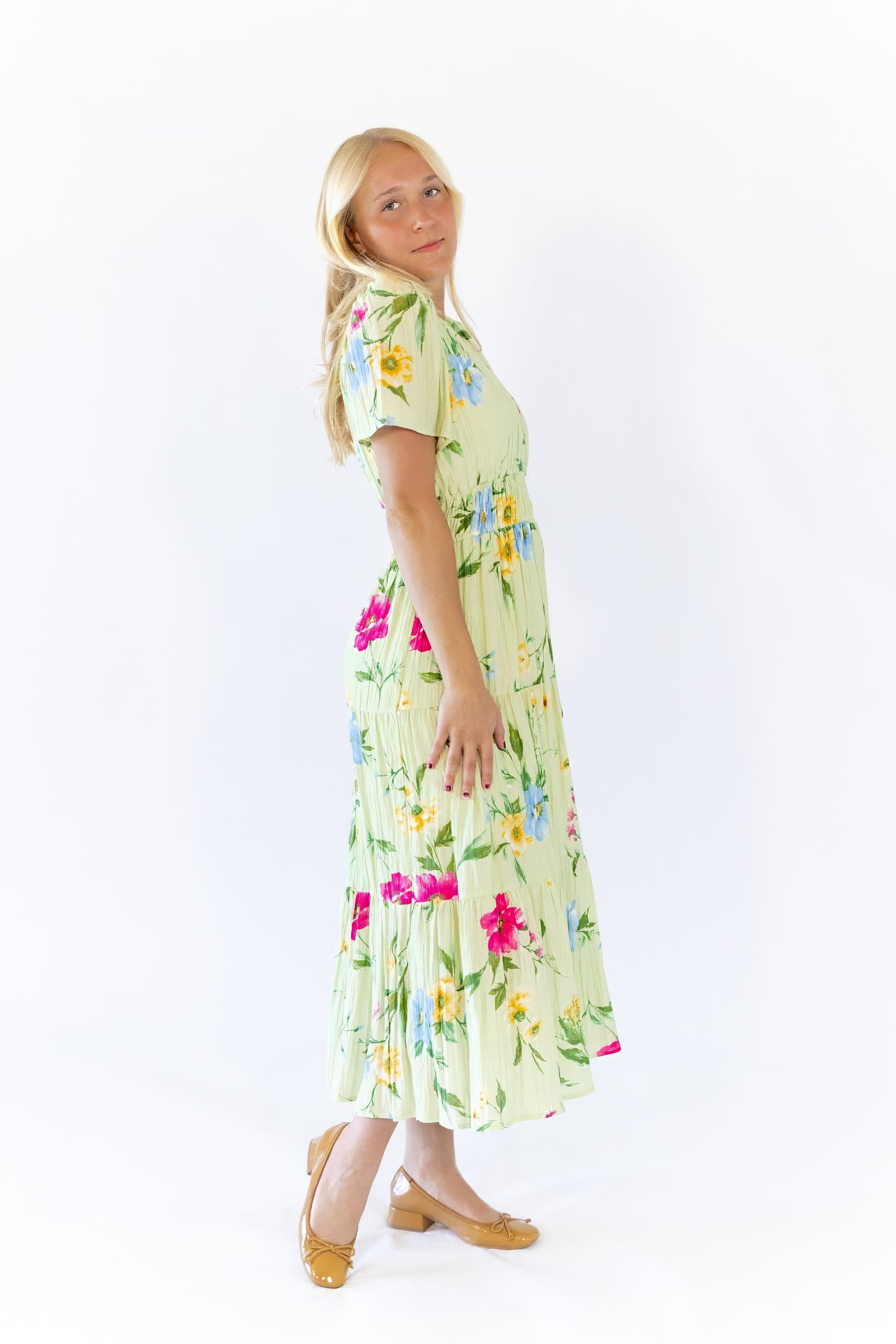 Elaine Floral Midi Dress