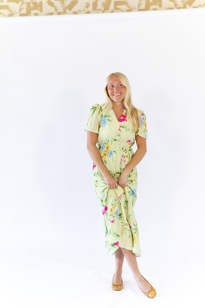 Elaine Floral Midi Dress