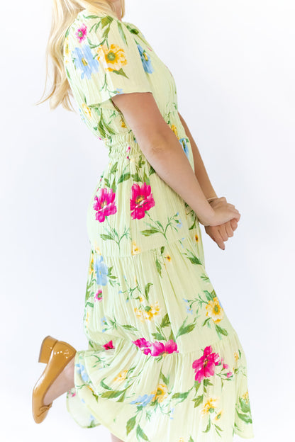 Elaine Floral Midi Dress