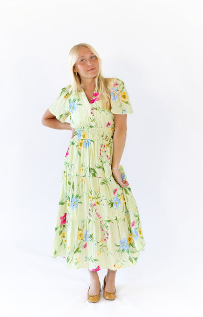 Elaine Floral Midi Dress